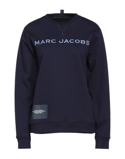 Shop Marc Jacobs Woman Sweatshirt Midnight Blue Size Xl Cotton