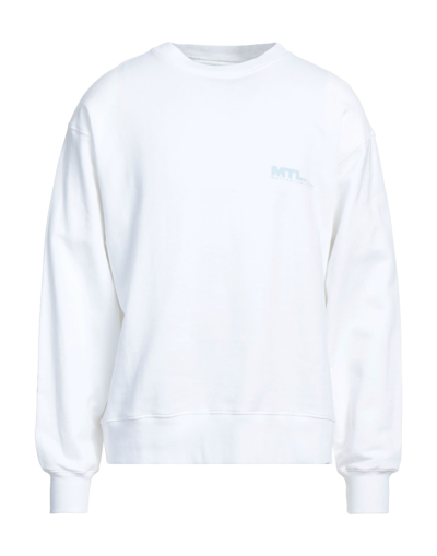 Shop Mtlstudio Matteolamandini Man Sweatshirt White Size Xl Cotton