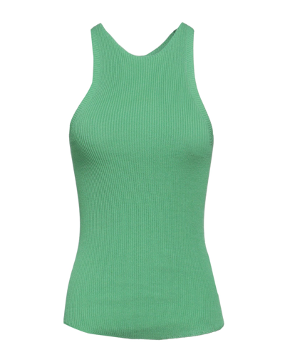 Shop Berna Woman Top Green Size M Viscose, Polyamide