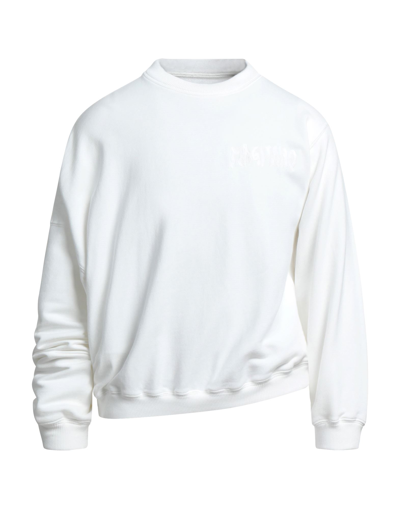 Shop Magliano Man Sweatshirt White Size M Cotton, Elastane