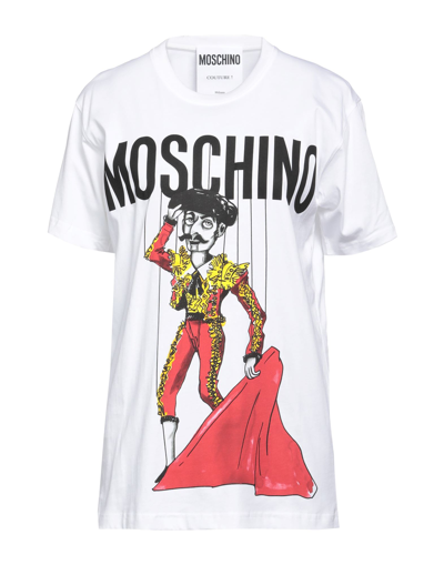 Shop Moschino Woman T-shirt White Size Xxs Cotton