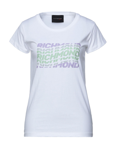 Shop John Richmond Woman T-shirt White Size L Cotton