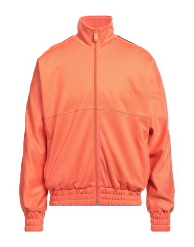 Shop Heron Preston Man Sweatshirt Orange Size S Polyester, Cotton, Polyamide