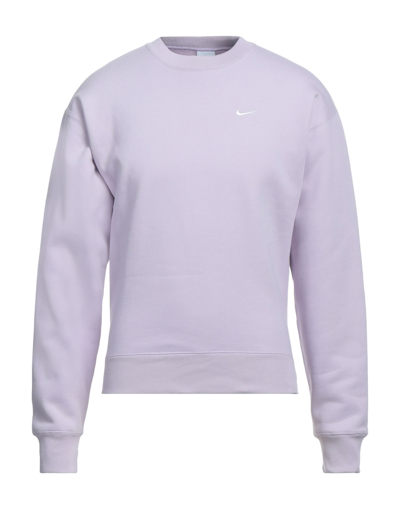 Shop Nike Man Sweatshirt Lilac Size Xxl Cotton, Polyester In Purple