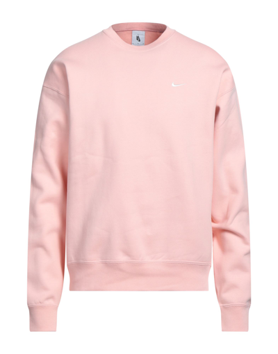 Shop Nike Man Sweatshirt Pink Size Xxl Cotton, Polyester