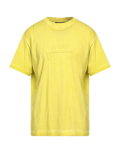 Shop A-cold-wall* Man T-shirt Yellow Size M Cotton