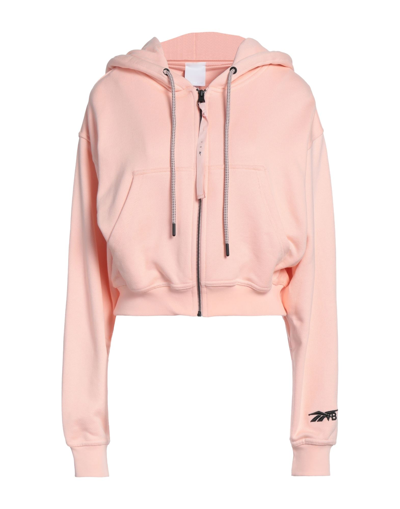 Shop Victoria Beckham Reebok X  Woman Sweatshirt Salmon Pink Size 8 Cotton, Elastane