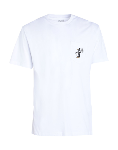Shop Vans Checkerboard Research Ss Tee Man T-shirt White Size Xl Cotton