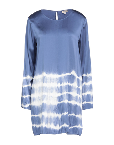 Shop Her Shirt Her Dress Woman Top Slate Blue Size S Silk, Lycra