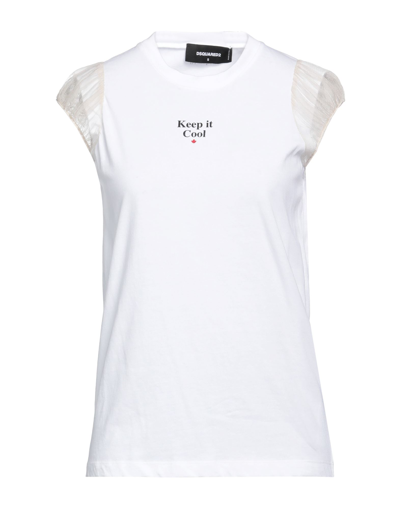 Dsquared2 Dsquared Women Logo Print T-shirt In White