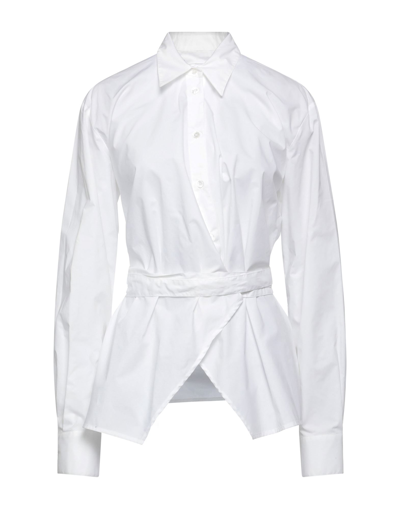 Shop Mm6 Maison Margiela Woman Shirt White Size 2 Cotton