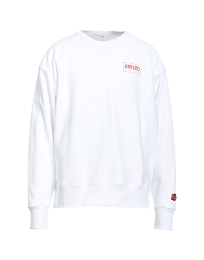 Shop Kenzo Man Sweatshirt White Size Xl Cotton