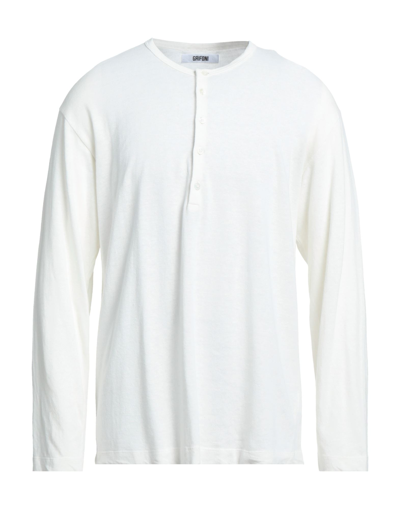 Shop Mauro Grifoni Man T-shirt White Size M Cotton, Linen