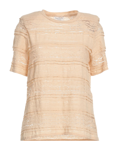 Shop Rebel Queen By Liu •jo Rebel Queen Woman Top Beige Size S Cotton, Polyamide, Elastane