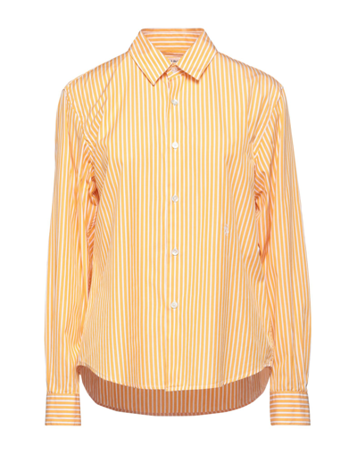 Shop Sporty And Rich Sporty & Rich Woman Shirt Apricot Size M Cotton In Orange