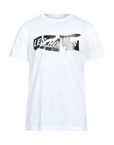 Shop Les Hommes Man T-shirt White Size M Cotton