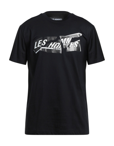Shop Les Hommes Man T-shirt Black Size Xxl Cotton