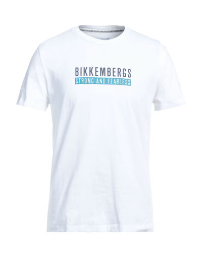 Shop Bikkembergs Man T-shirt White Size M Cotton