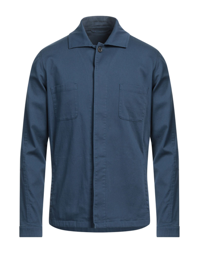 Shop Abseits Man Shirt Midnight Blue Size 38 Cotton, Elastane