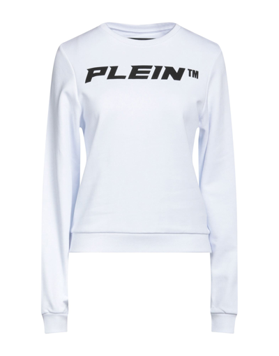 Shop Philipp Plein Woman Sweatshirt White Size Xs Polyester, Cotton