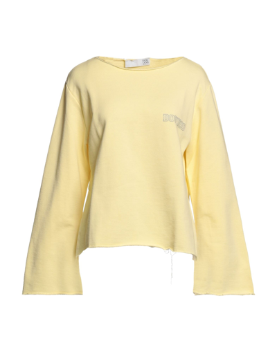 Shop Douuod Woman T-shirt Yellow Size S Cotton