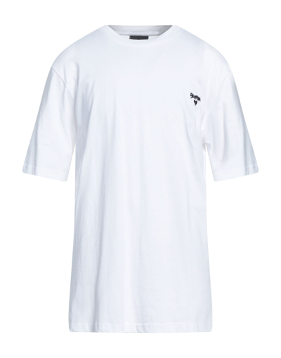 Shop Self Made By Gianfranco Villegas Man T-shirt White Size Xs Cotton, Polyester