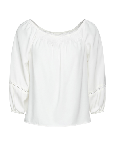 Shop Jacqueline De Yong Woman Blouse Ivory Size 8 Polyester In White