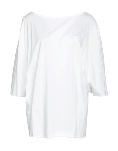 Shop Douuod Woman T-shirt White Size M Cotton