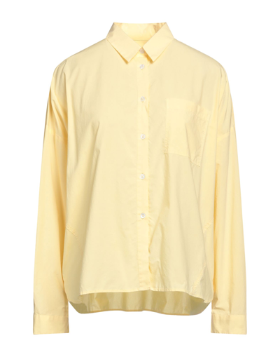 Shop Bagutta Woman Shirt Light Yellow Size S Cotton