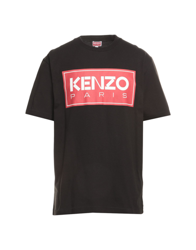 Shop Kenzo Man T-shirt Black Size S Cotton