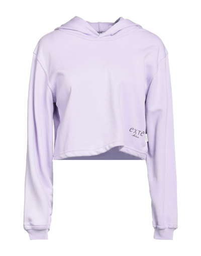 Shop Exte Woman Sweatshirt Light Purple Size L Cotton
