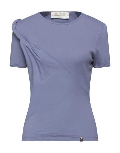 Shop Alyx 1017  9sm Woman T-shirt Lilac Size Xs Cotton, Elastane In Purple