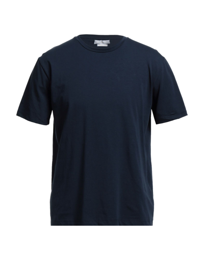 Shop Daniele Fiesoli Man T-shirt Midnight Blue Size Xxl Cotton, Elastane