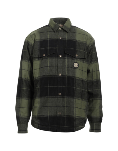 Shop Jonsen Island Logo Shirt Man Shirt Dark Green Size L Cotton
