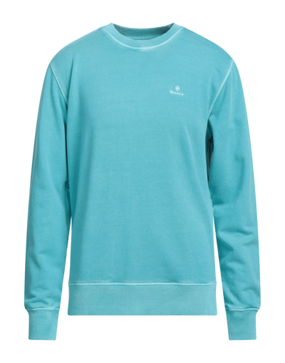 Shop Gant Sweatshirts In Turquoise