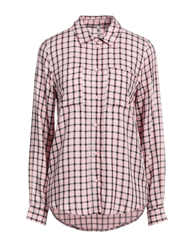 Shop Jacqueline De Yong Woman Shirt Pink Size 8 Viscose