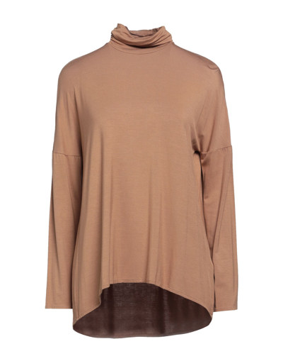 Shop 1-one Woman T-shirt Camel Size 8 Viscose, Elastane In Beige