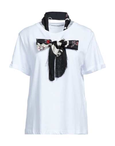 Shop Space Simona Corsellini Simona Corsellini Woman T-shirt White Size M Cotton, Viscose