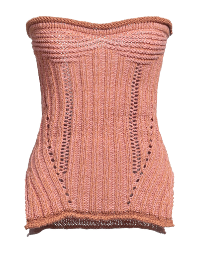 Shop Marco Rambaldi Woman Top Pink Size S Cotton, Linen, Polyamide