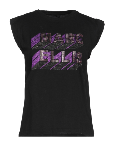Shop Marc Ellis Woman T-shirt Black Size S Cotton