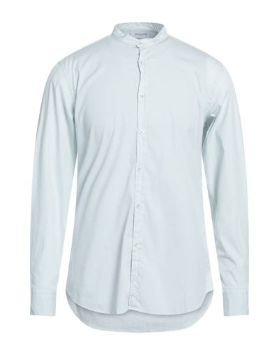 Shop Aglini Man Shirt Sky Blue Size 15 ¾ Cotton, Polyamide, Elastane