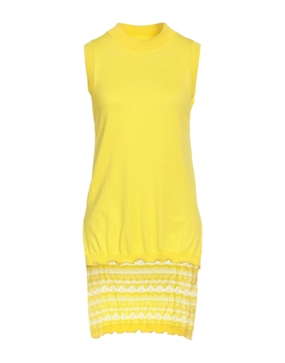 Shop Blugirl Blumarine Woman Top Yellow Size 4 Cotton