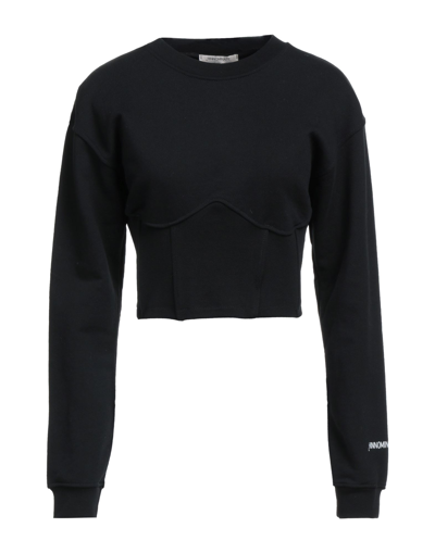 Shop Hinnominate Woman Sweatshirt Black Size Xs Cotton