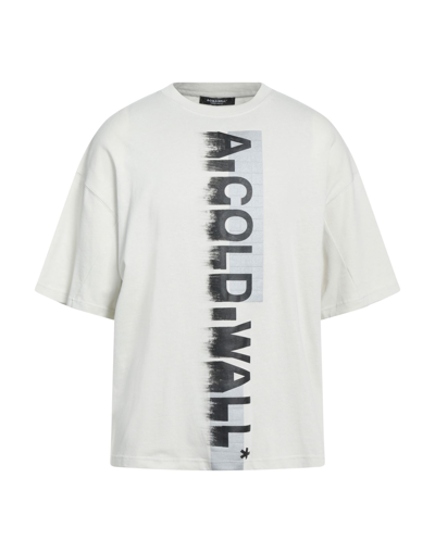 A-cold-wall* A Cold Wall Bone Large Logo Cotton T-shirt In Off White