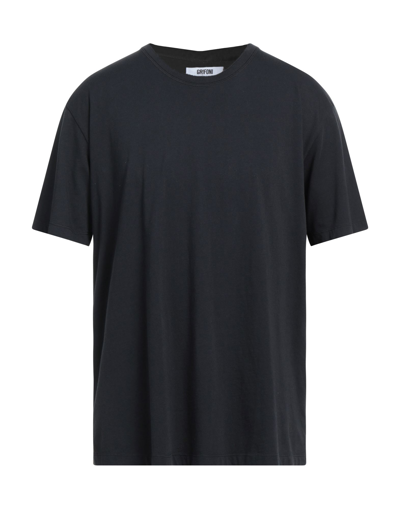 Shop Mauro Grifoni Grifoni Man T-shirt Black Size Xs Cotton