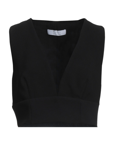Shop Kaos Woman Top Black Size 12 Polyester, Elastane