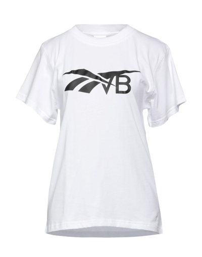 Shop Victoria Beckham Reebok X  Woman T-shirt White Size 8 Cotton