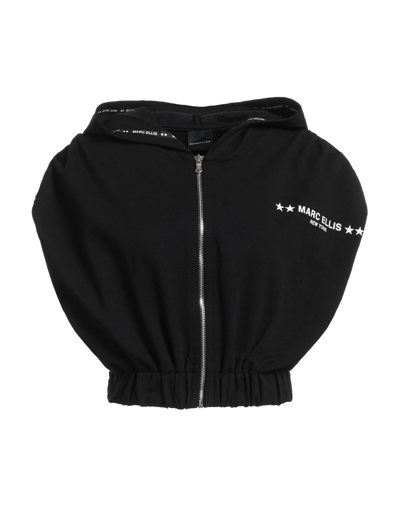 Shop Marc Ellis Woman Sweatshirt Black Size Xs Cotton, Elastane