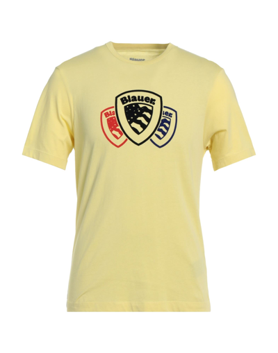 Shop Blauer Man T-shirt Yellow Size M Cotton