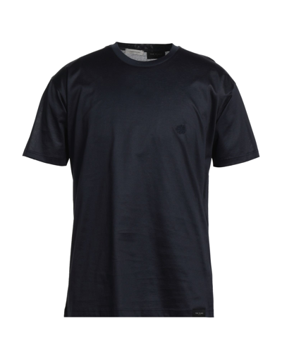Shop Low Brand Man T-shirt Midnight Blue Size 2 Cotton